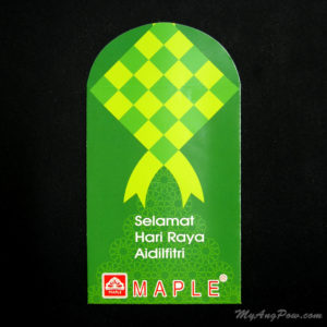 MAPLE Ketupat Green Packet Front View with open lid.